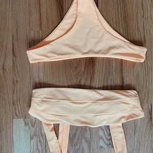 Bright orange bikini set